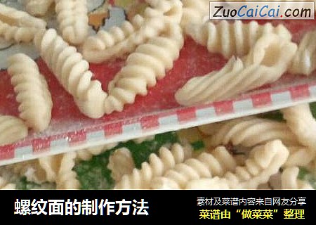 螺纹面的制作方法