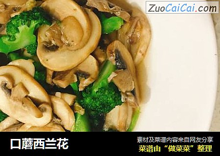 口蘑西兰花