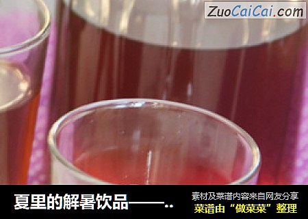 夏里的解暑饮品——冬瓜茶