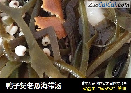 鸭子煲冬瓜海带汤