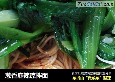 葱香麻辣凉拌面
