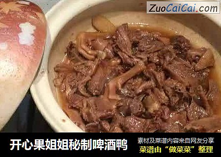 开心果姐姐秘制啤酒鸭