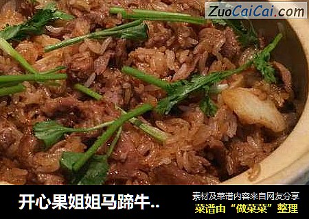  开心果姐姐马蹄牛肉肽米煲仔饭