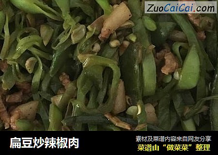 扁豆炒辣椒肉