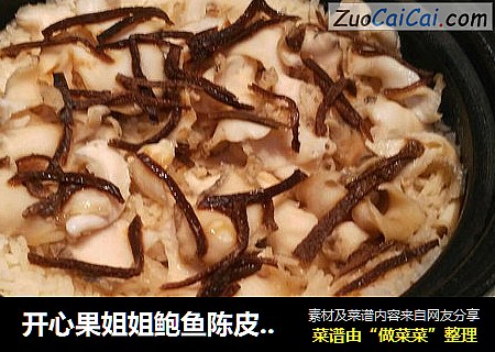 开心果姐姐鲍鱼陈皮肽米煲仔饭