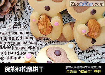 浣熊和松鼠饼干
