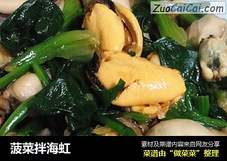 菠菜拌海虹