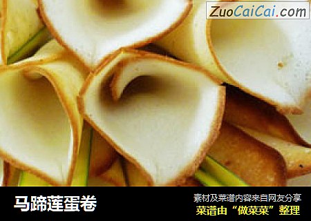 马蹄莲蛋卷