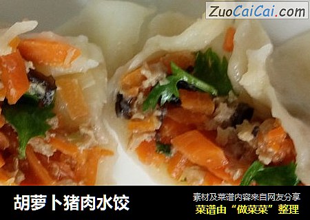 胡萝卜猪肉水饺