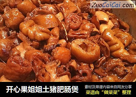 开心果姐姐土猪肥肠煲