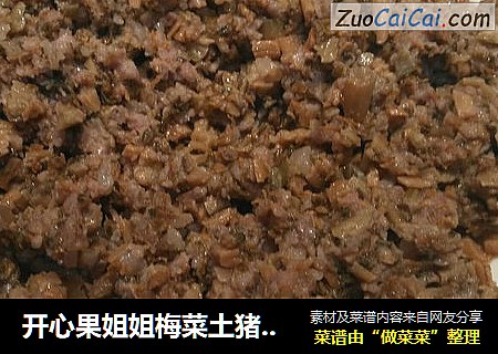 开心果姐姐梅菜土猪肉饼