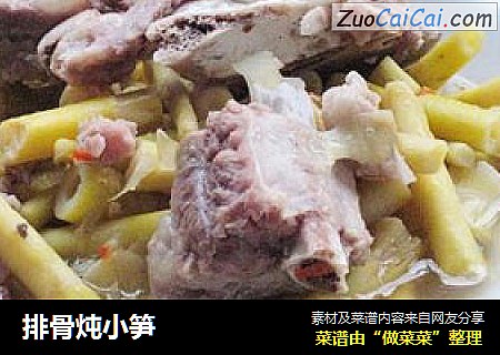 排骨炖小笋