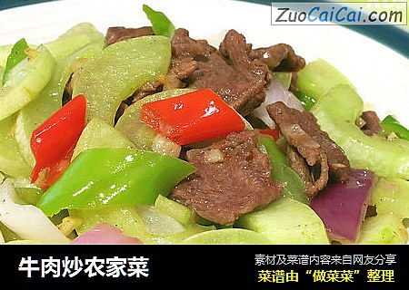 牛肉炒农家菜