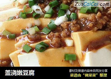 盖浇嫩豆腐
