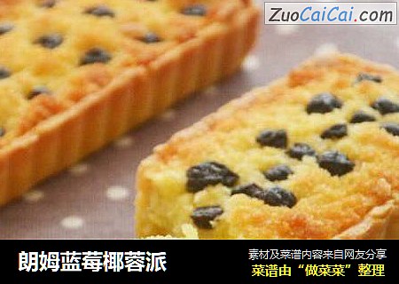 朗姆蓝莓椰蓉派