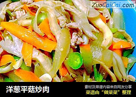 洋葱平菇炒肉