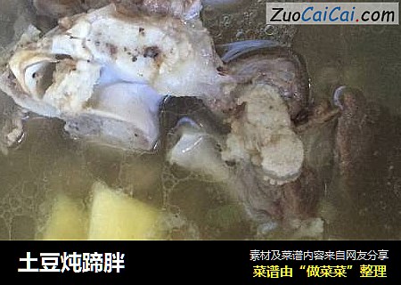 土豆炖蹄胖