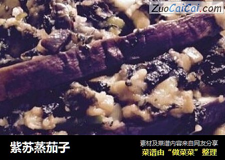 紫苏蒸茄子