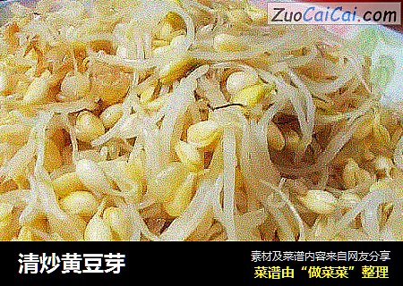 清炒黄豆芽