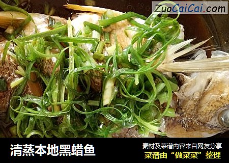 清蒸本地黑蜡鱼