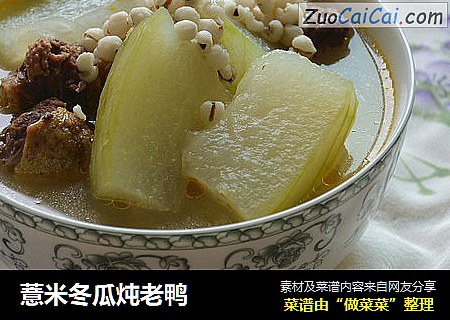 薏米冬瓜炖老鸭