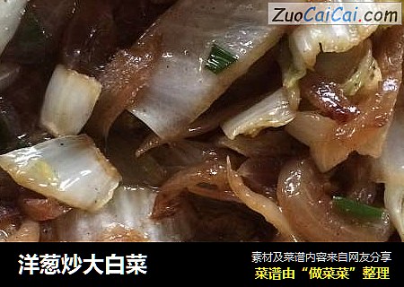 洋葱炒大白菜