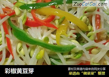 彩椒黄豆芽