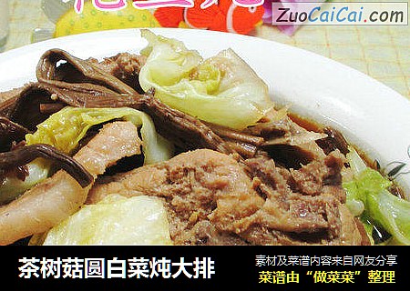 茶树菇圆白菜炖大排