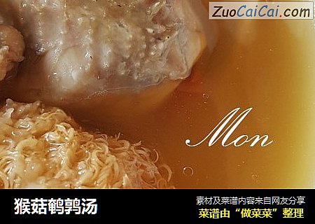 猴菇鹌鹑汤