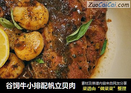谷饲牛小排配帆立贝肉