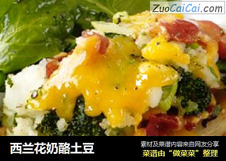 西兰花奶酪土豆