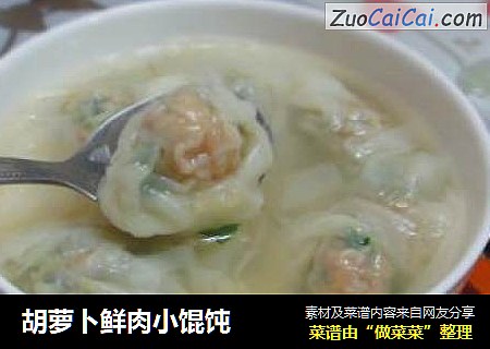 胡萝卜鲜肉小馄饨