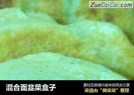 混合面韭菜盒子