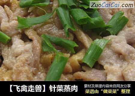 ［飞禽走兽］针菜蒸肉