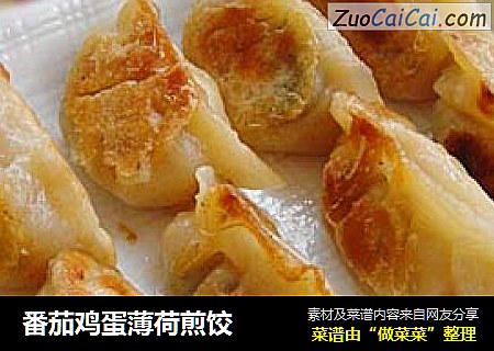 番茄鸡蛋薄荷煎饺
