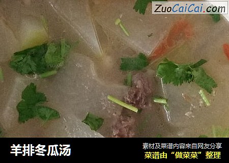 羊排冬瓜汤