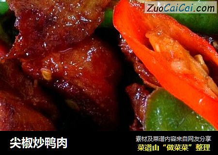尖椒炒鸭肉