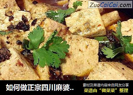 如何做正宗四川麻婆豆腐的“麻辣”#肉肉厨