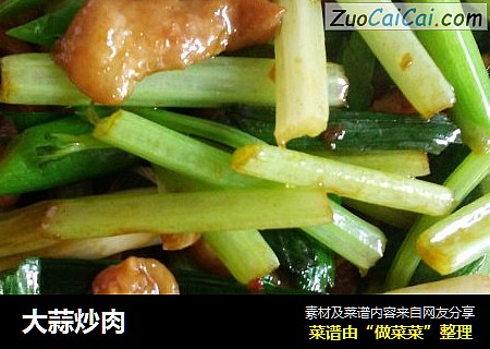 大蒜炒肉