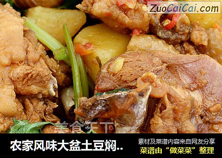 农家风味大盆土豆焖鸡