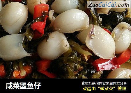 咸菜墨鱼仔