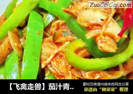【飞禽走兽】茄汁青椒鸡片