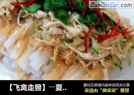 【飞禽走兽】――夏季凉菜一款“手撕鸡拌芥末凉粉”