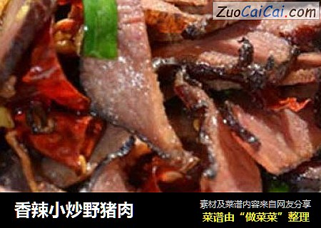 香辣小炒野猪肉