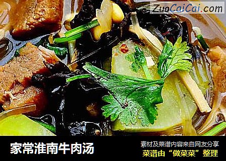 家常淮南牛肉汤