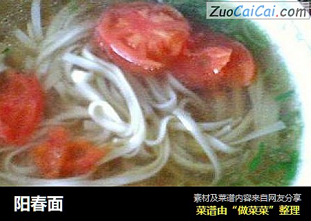 阳春面