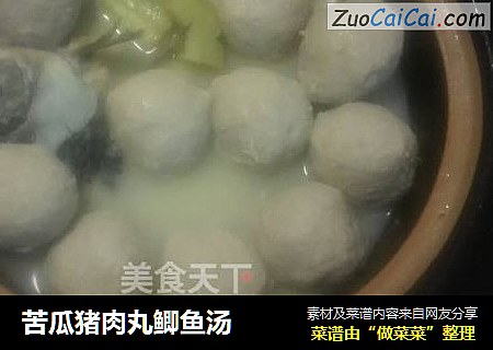 苦瓜猪肉丸鲫鱼汤