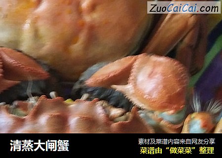 清蒸大闸蟹