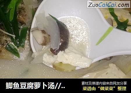 鲫鱼豆腐萝卜汤//很香