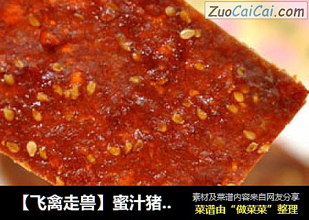 【飞禽走兽】蜜汁猪肉脯